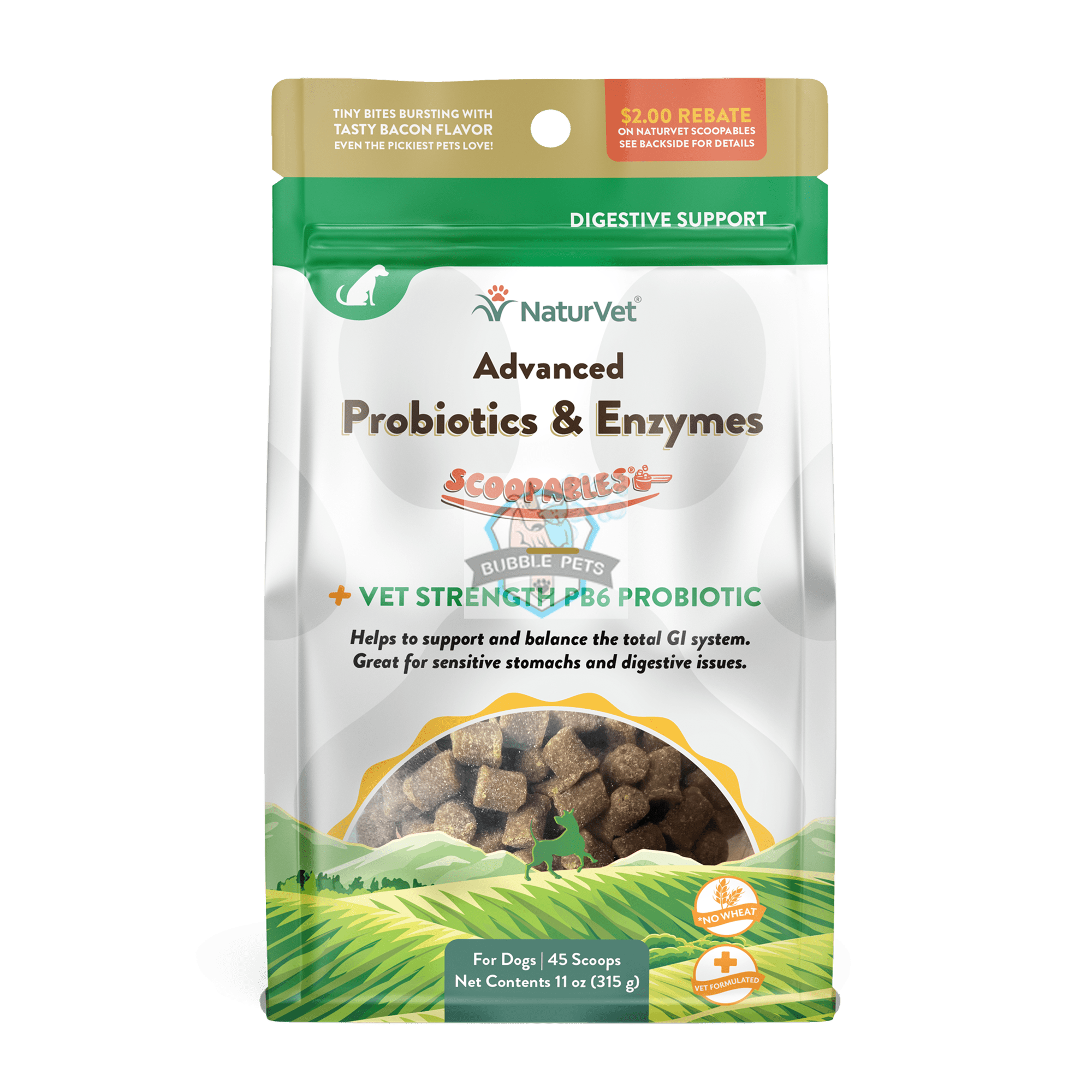 NaturVet Scoopables Advanced Probiotics & Enymes Dog Supplement
