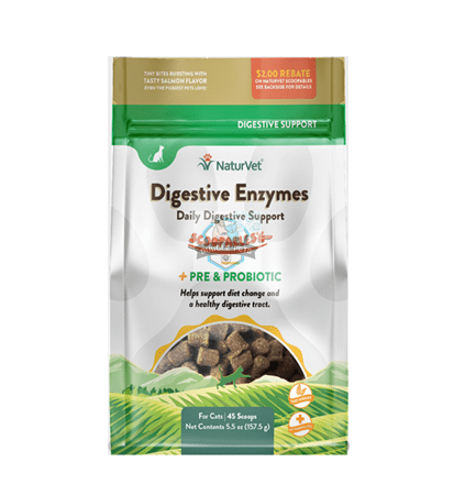 NaturVet Scoopables Digestive Enzymes Daily Digestive Support For Cats