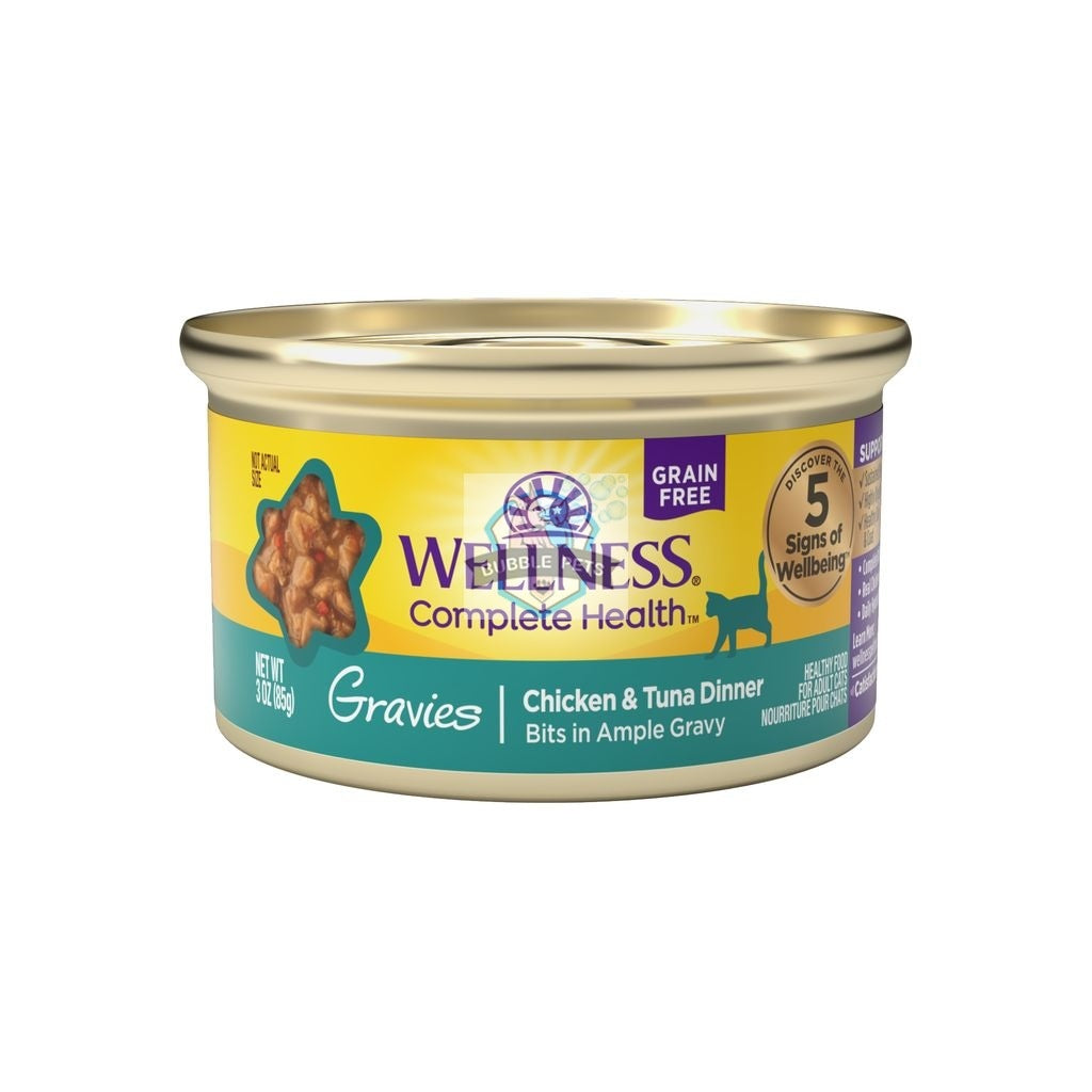 Wellness Complete Health Gravies Chicken & Tuna Dinner Canned Cat Food