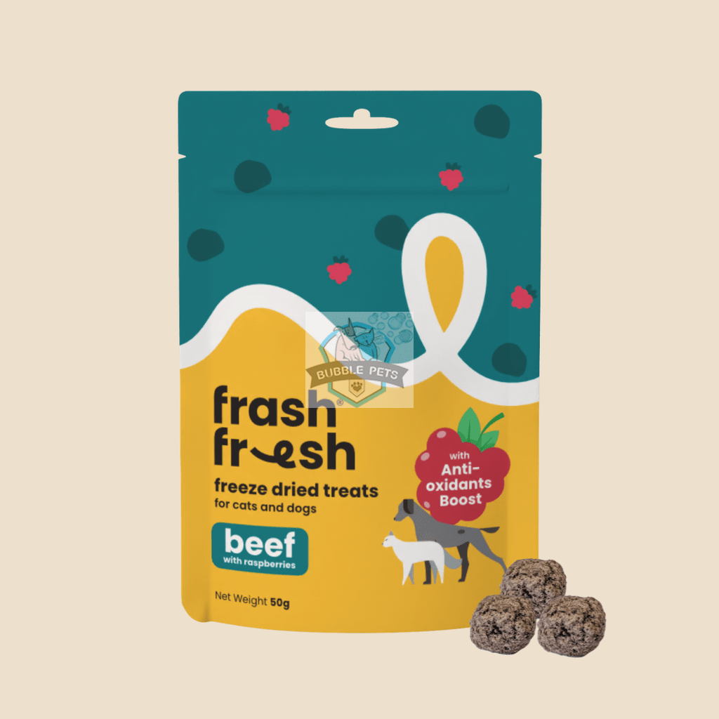 Frashfresh Freeze Dried Dog & Cat Treats (Beef with Antioxidants Boost/Immunity Boost) 50g