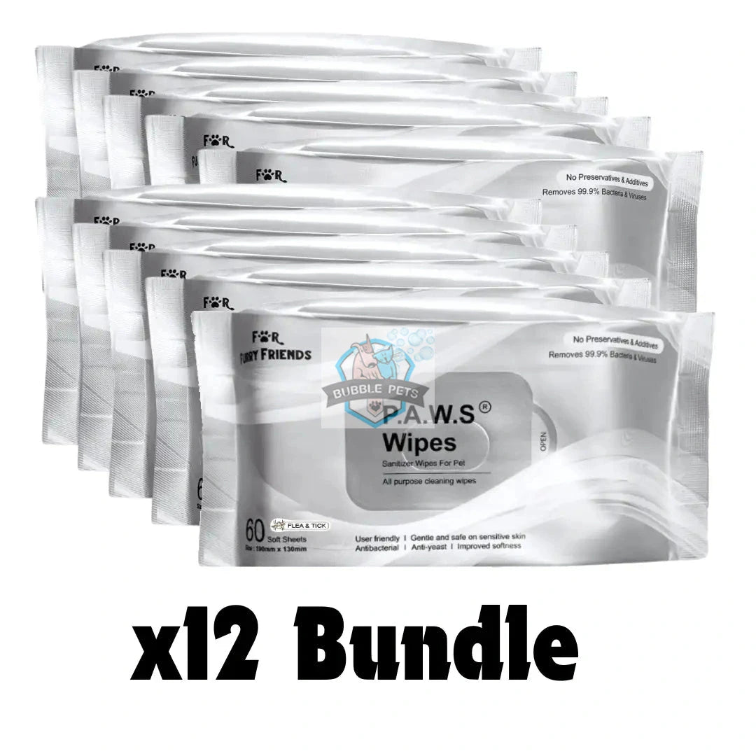 For Furry Friends P.A.W.S Flea & Tick Repellent Wipes