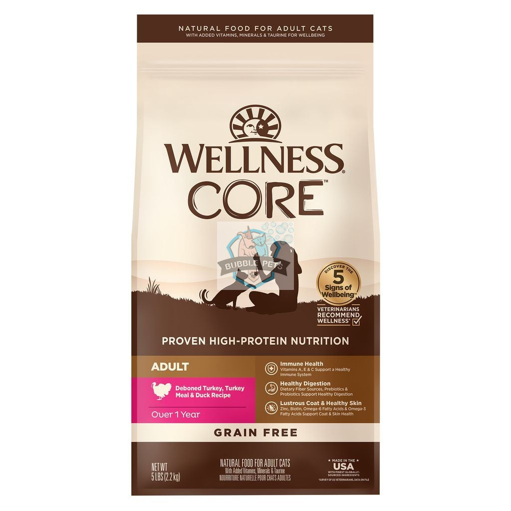 Wellness CORE Adult Turkey, Turkey Meal & Duck Dry Cat Food