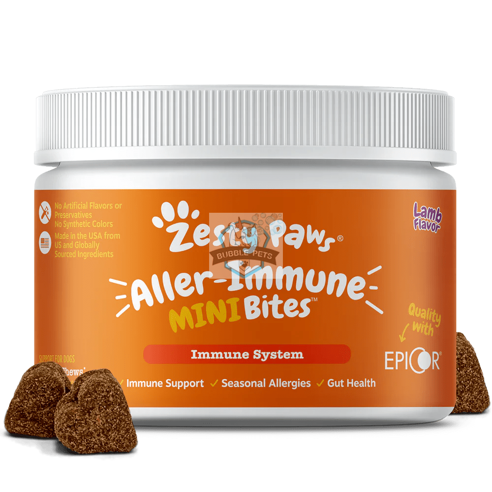 Zesty Paws Aller-Immune Mini Bites™ for Small Dogs, For Seasonal Allergies, Immune Function + Sensitive Skin & Gut Health