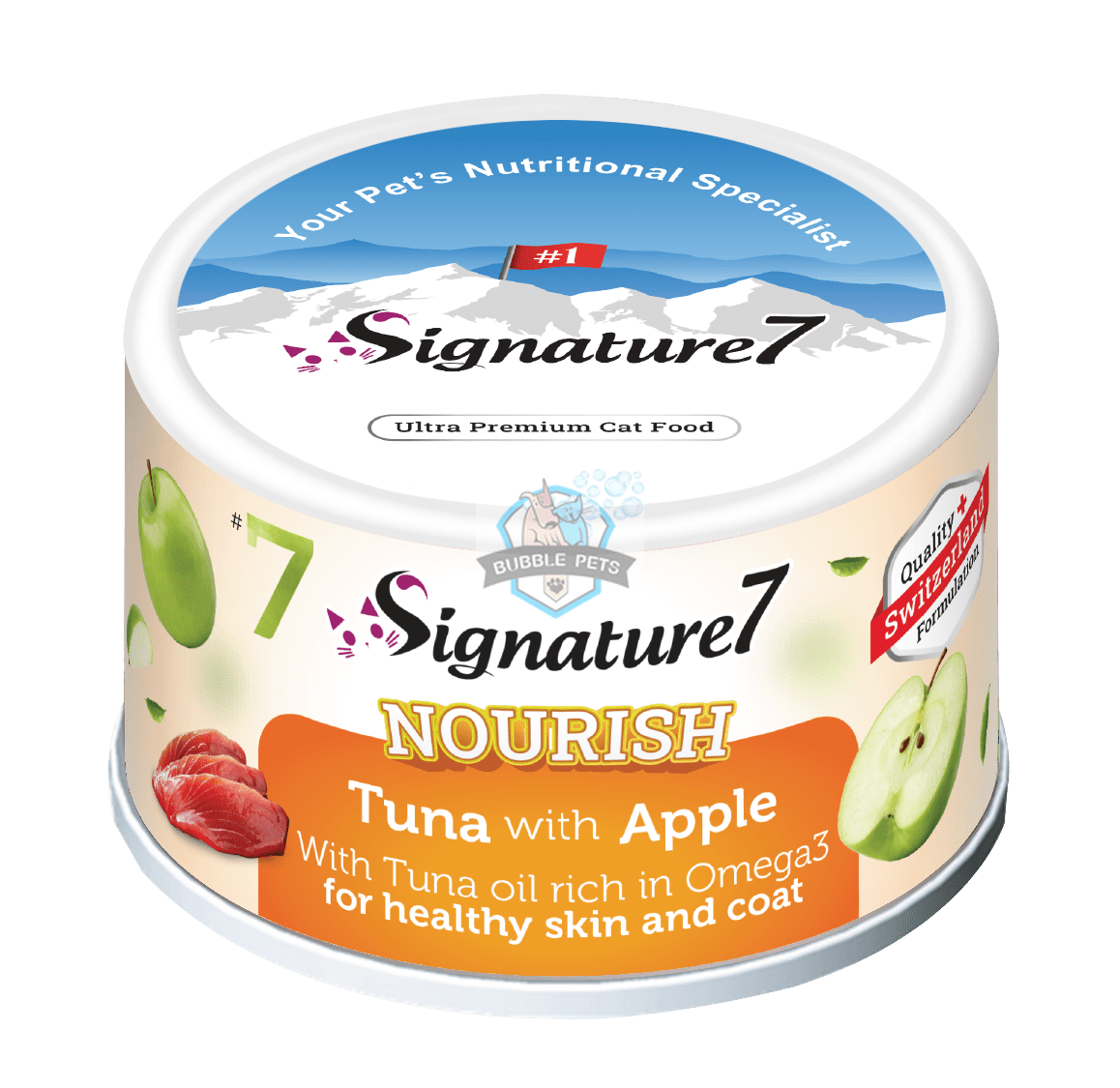 Signature7 Nourish Fruits Cat Canned Food -  Tuna with Apple