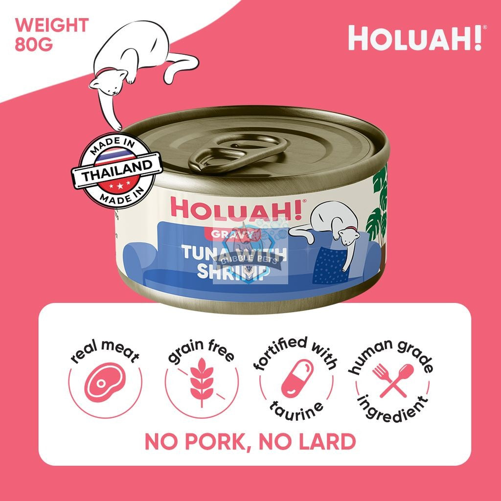 NEW: Holuah! Tuna with Shrimp Gravy Canned Cat Food