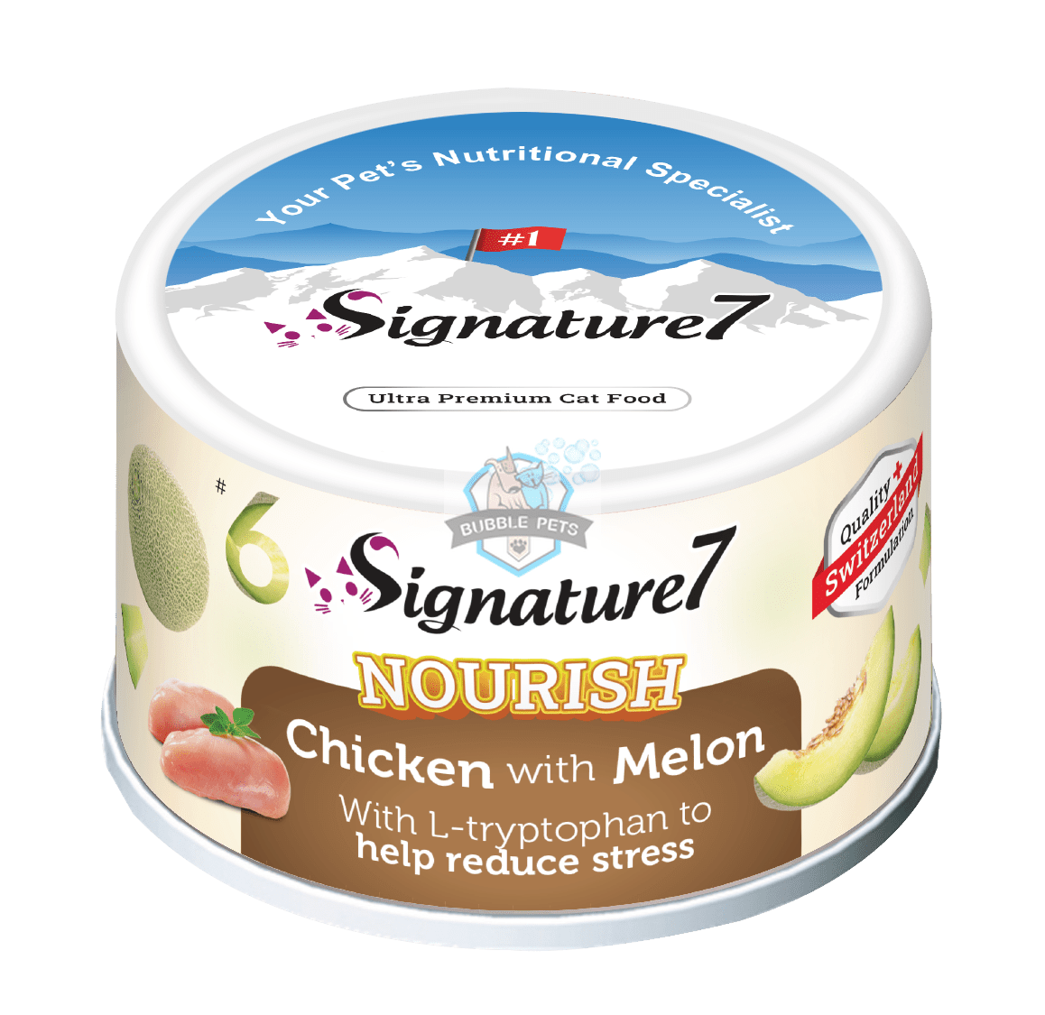 Signature7 Nourish Fruits Cat Canned Food -  Chicken with Melon