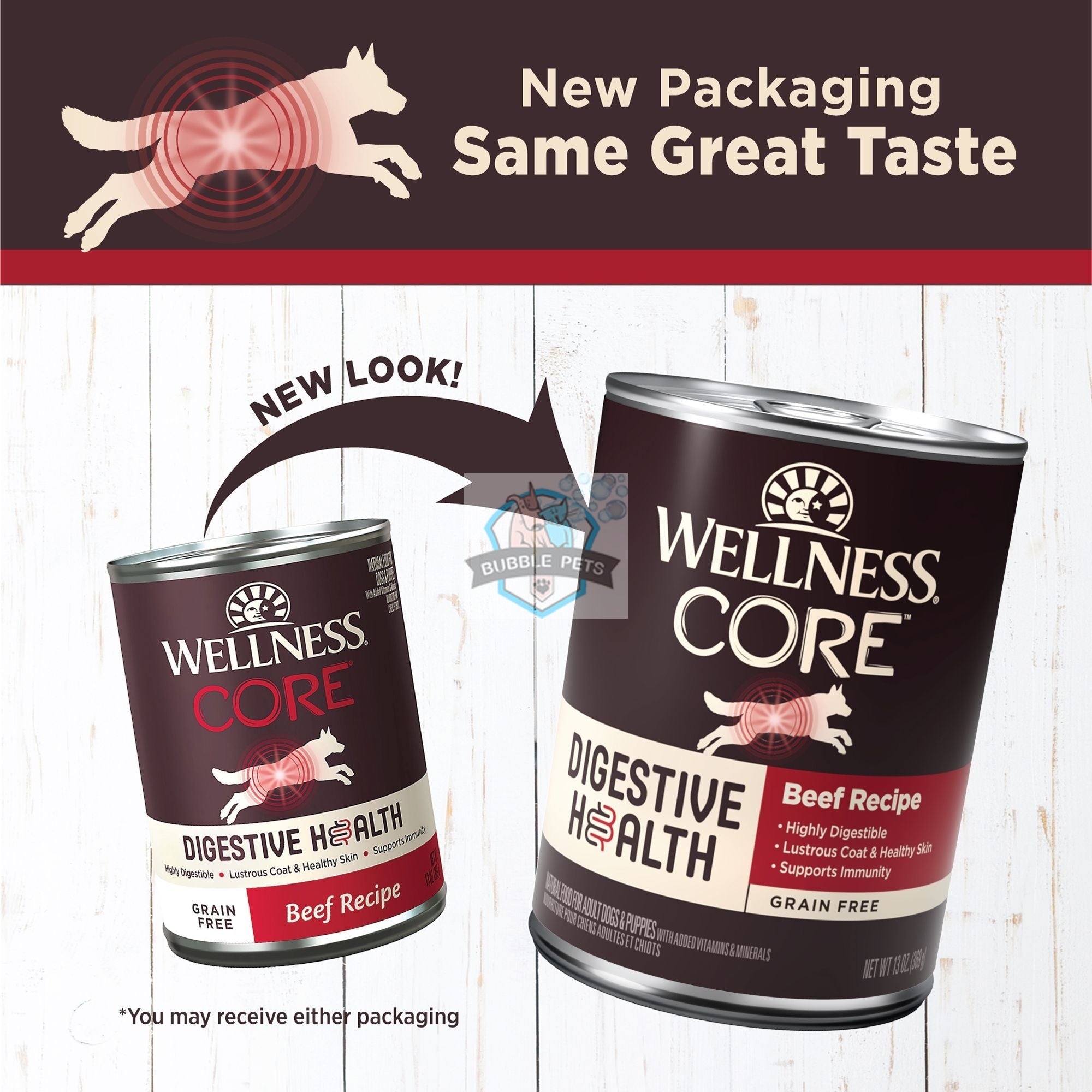 Wellness Core Digestive Health Pate Beef Wet Dog Food