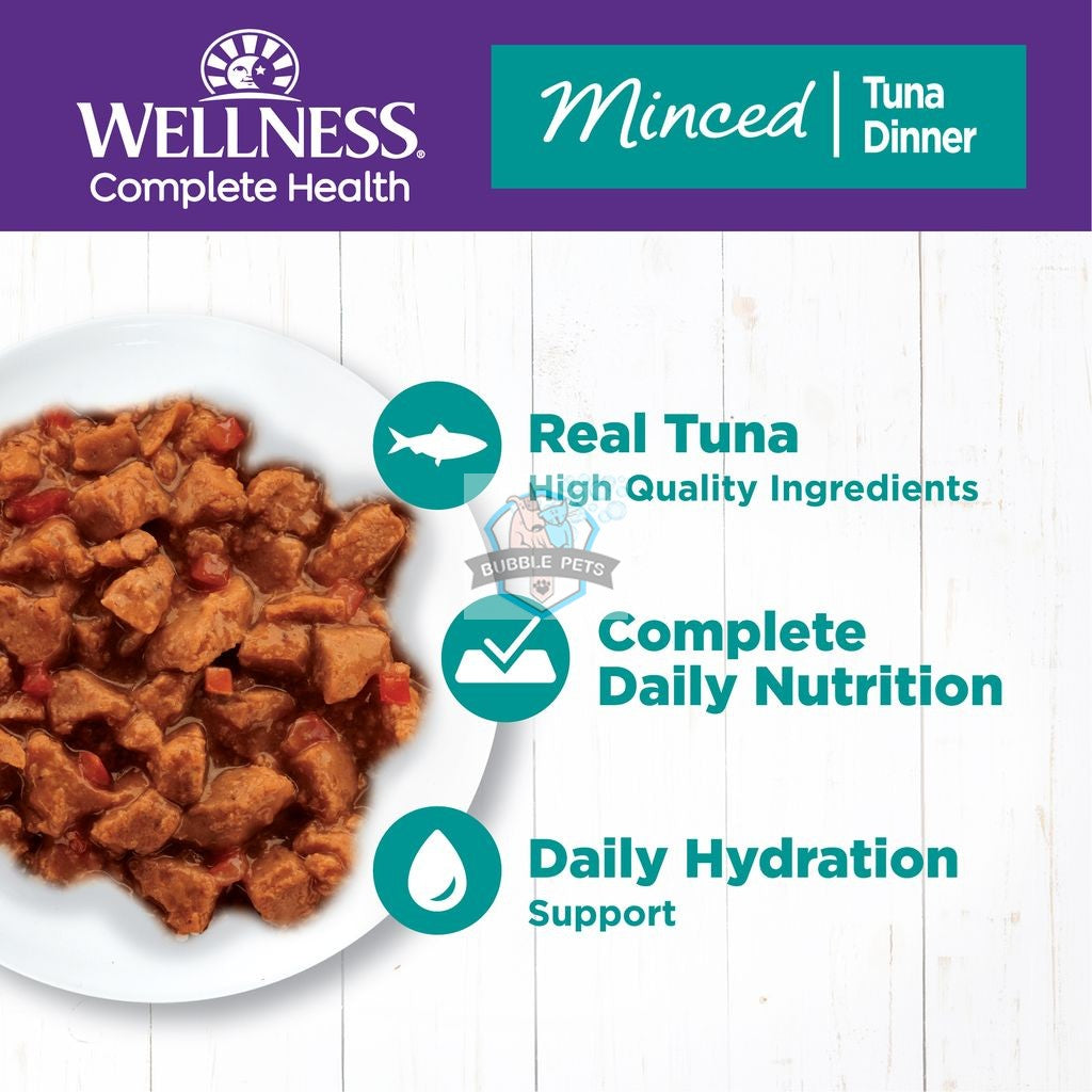 Wellness Complete Health Minced Tuna Dinner Canned Cat Food