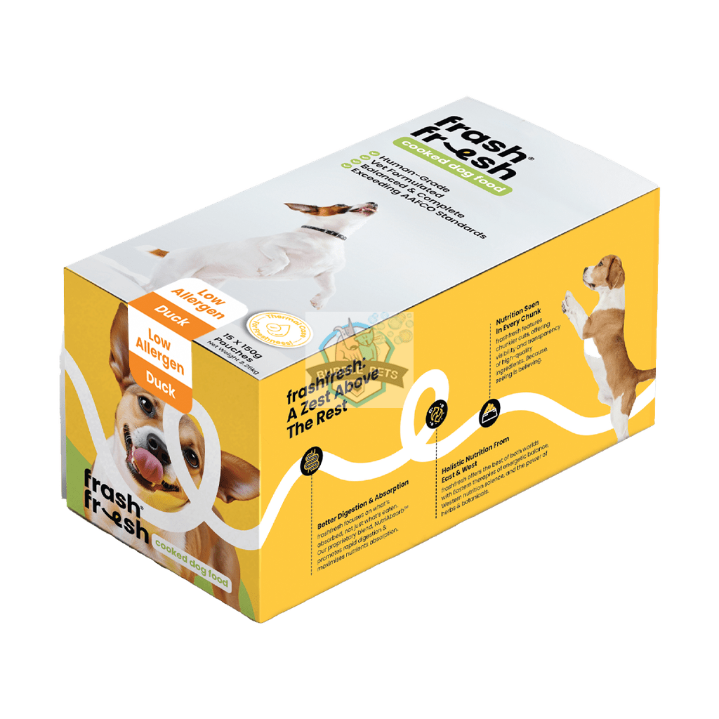 Frashfresh Cooked Low-Allergen Duck Dog Food with NutriAbsorb