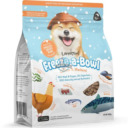 Loveabowl Freeze-a-bowl Freeze-dried for Dogs (Chicken & Mackerel)