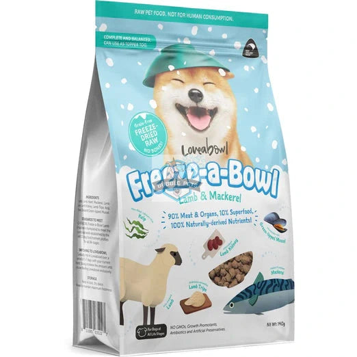 Loveabowl Freeze-a-bowl Freeze-dried for Dogs (Lamb & Mackerel)