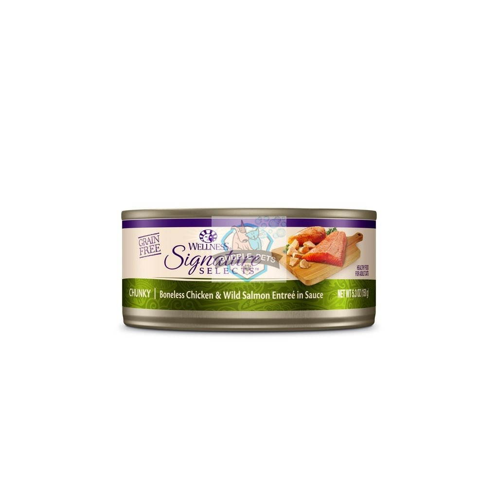 Wellness CORE Signature Selects Chunky White Meat Chicken & Wild Salmon Entree in Sauce Canned Cat Food