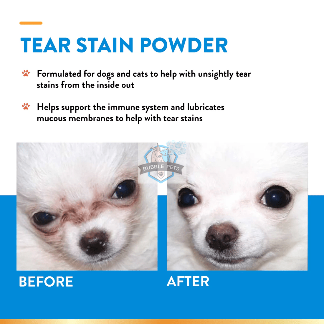 NaturVet Tear Stain Supplement Powder Plus Lutein For Dogs & Cats [Weight: 200 g]