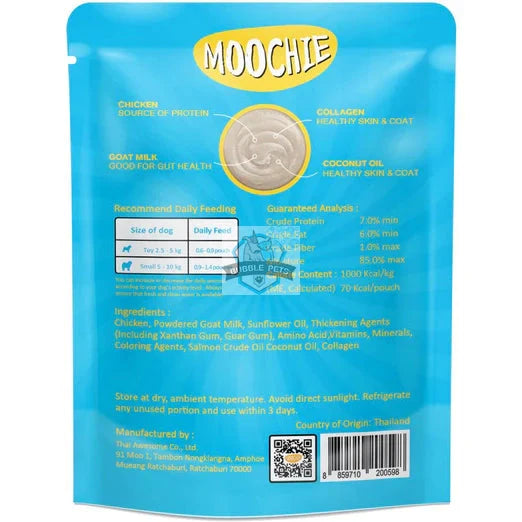 Moochie Chicken Mousse With Goat Milk Grain-Free Liquid Dog Treat 70g