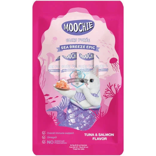 Moochie Fairy Puree Tuna & Salmon Liquid Cat Treats