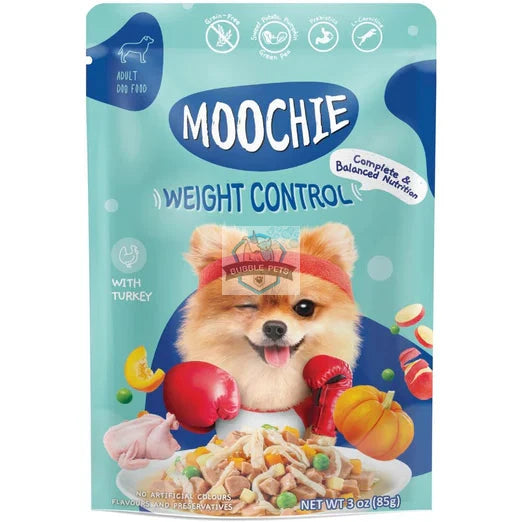 Moochie Weight Control Turkey Grain-Free Adult Pouch Dog Food 85g x 12