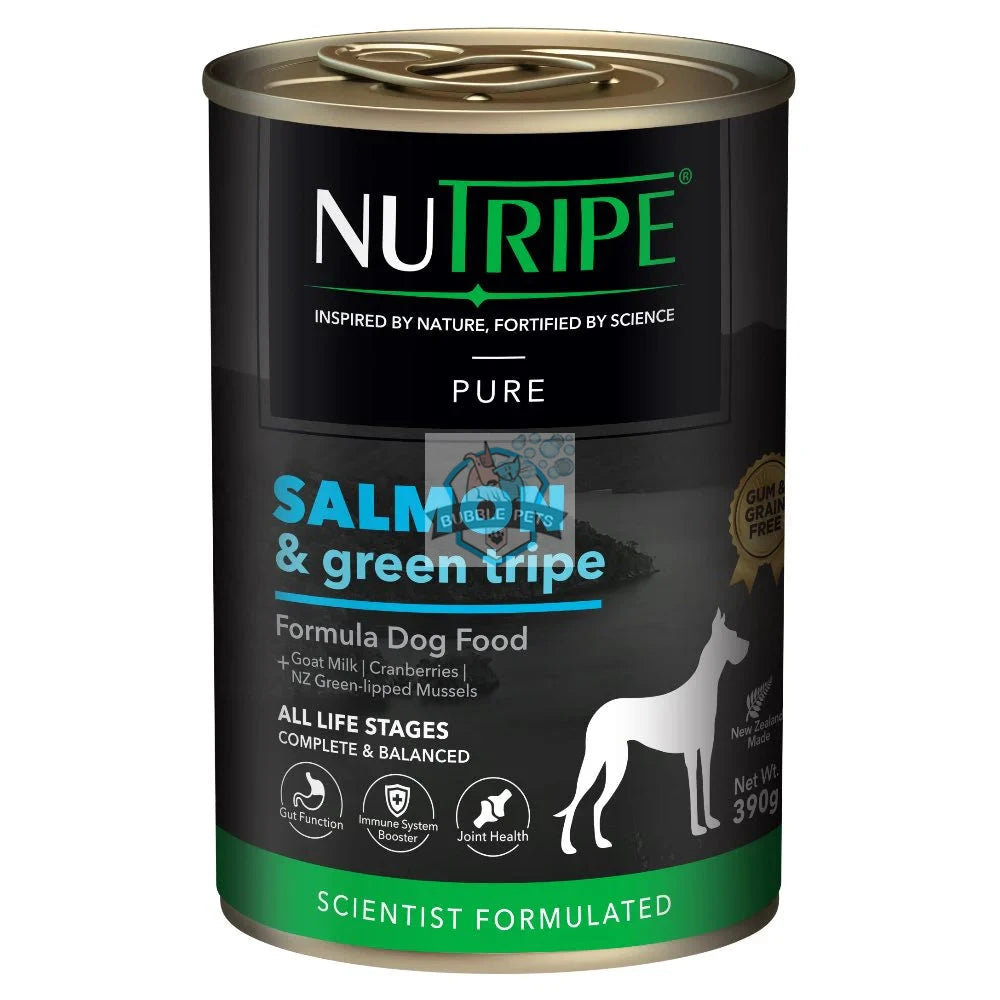 Nutripe Pure Salmon & Green Tripe Canned Dog Food