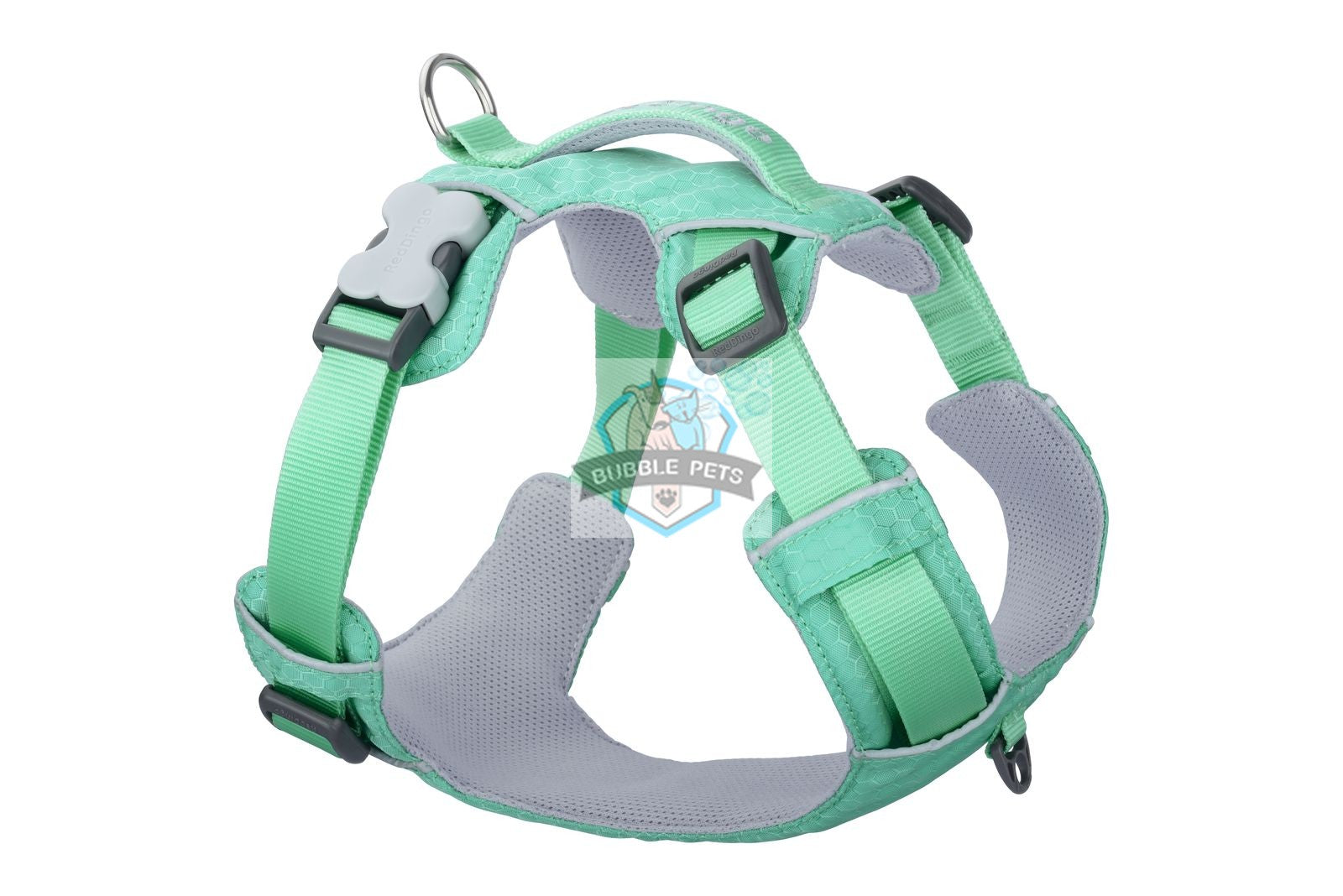 Red Dingo Short Harness - Pastel Green