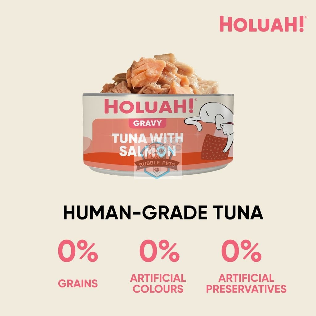 NEW: Holuah! Tuna with Salmon Gravy Canned Cat Food