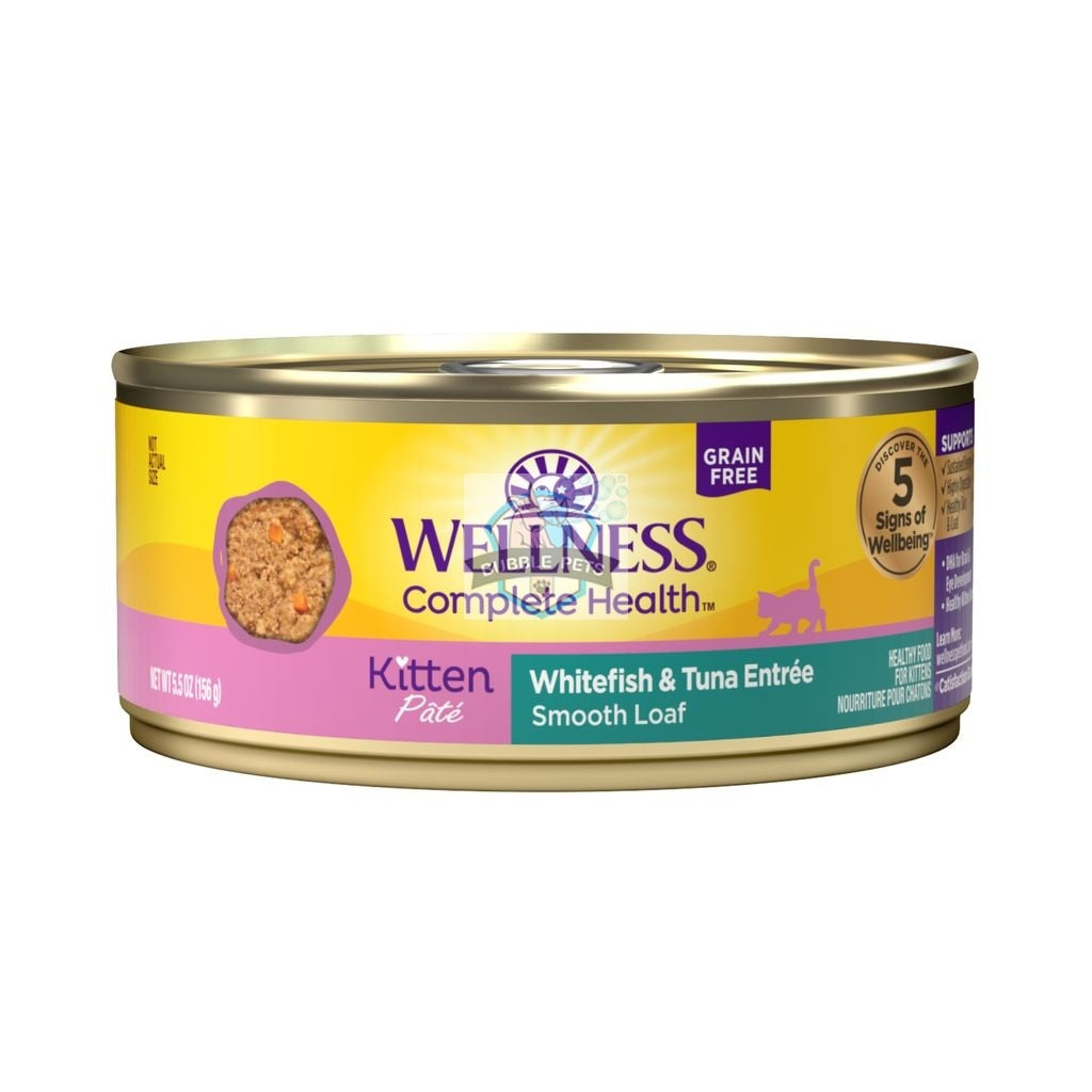 Wellness Complete Health Whitefish & Tuna Kitten Pate Canned Cat Food