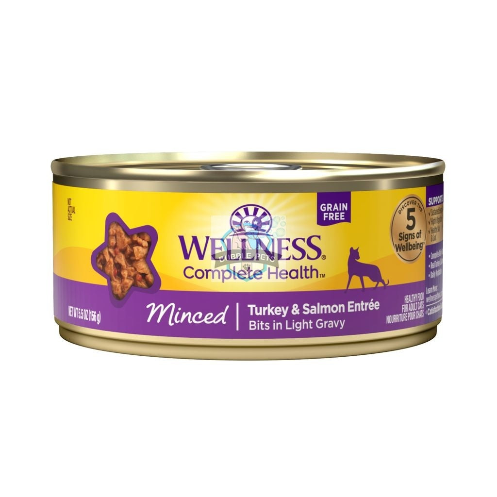 Wellness Complete Health Minced Turkey & Salmon Entree Canned Cat Food