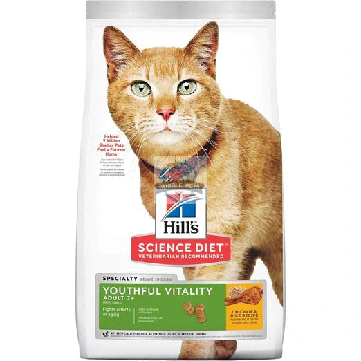 Hill's Science Diet Youthful Vitality Adult 7+ Chicken & Rice Recipe Cat Food