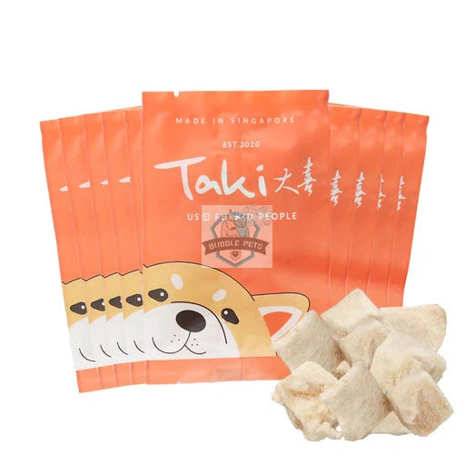 Taki Crocodile Cubes Grain-Free Freeze-Dried Treats For Cats & Dogs (10 Packets) 60g