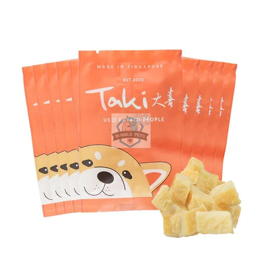 Taki Canadian Halibut Fish Grain-Free Freeze-Dried Treats For Cats & Dogs (10 Packets) 70g