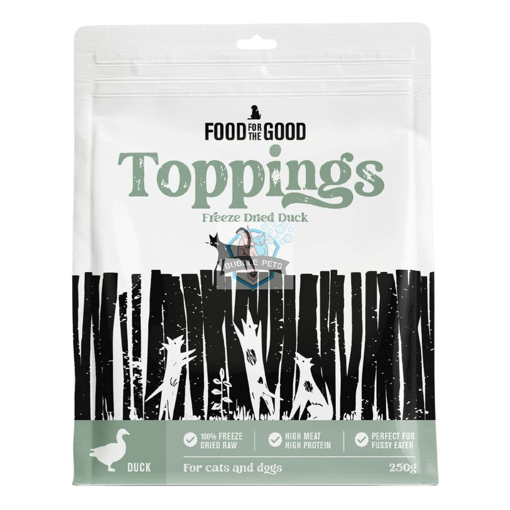 Food For The Good Freeze-Dried Duck Toppings for Dogs & Cats