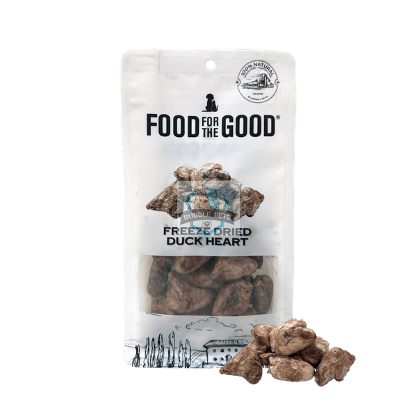 25% PROMOTION Food For The Good Freeze Dried Duck Heart Cat & Dog Treats