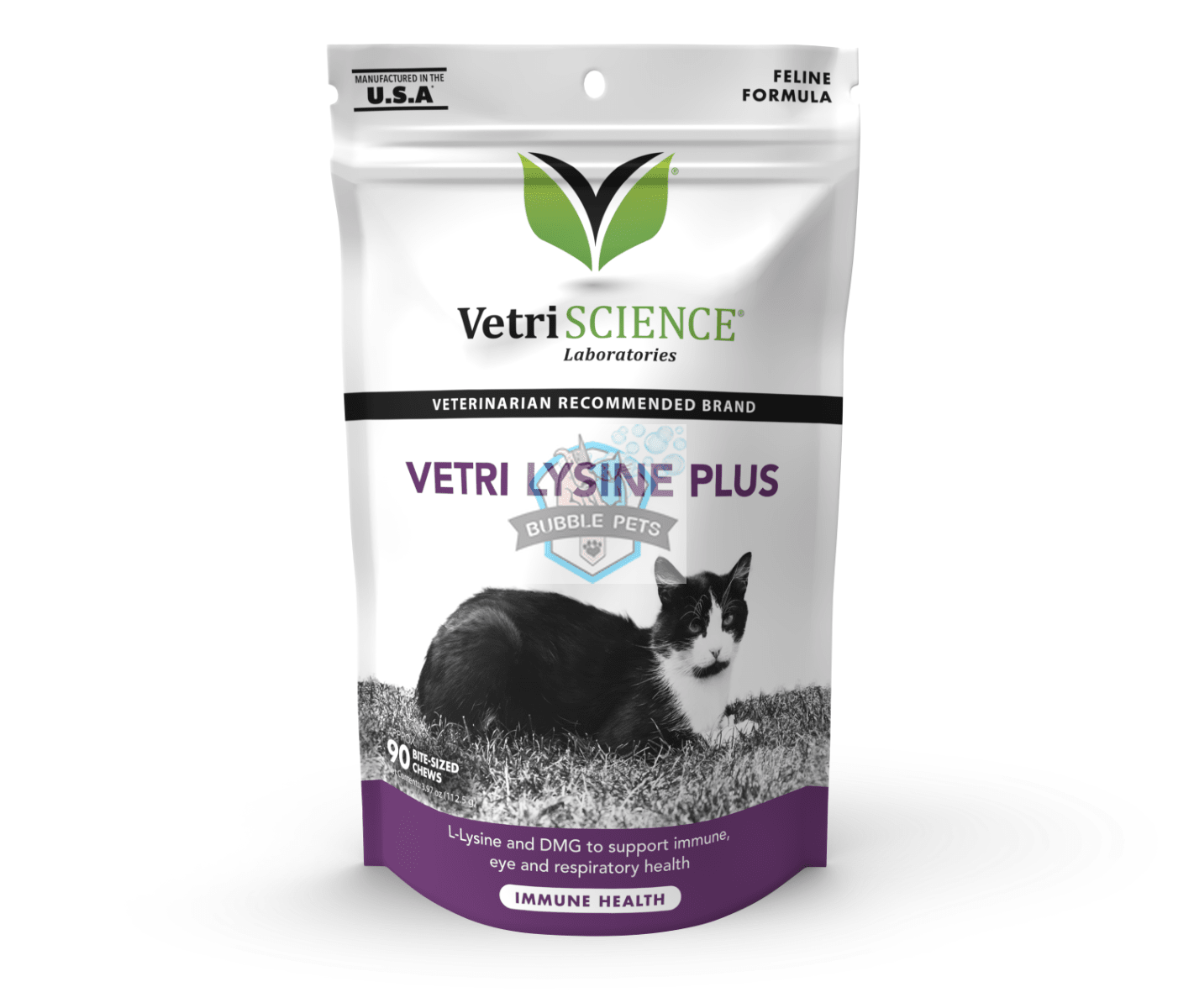 VetriScience® - Vetri Lysine Plus Immune & Respiratory Supplement for Cats (90 chews)