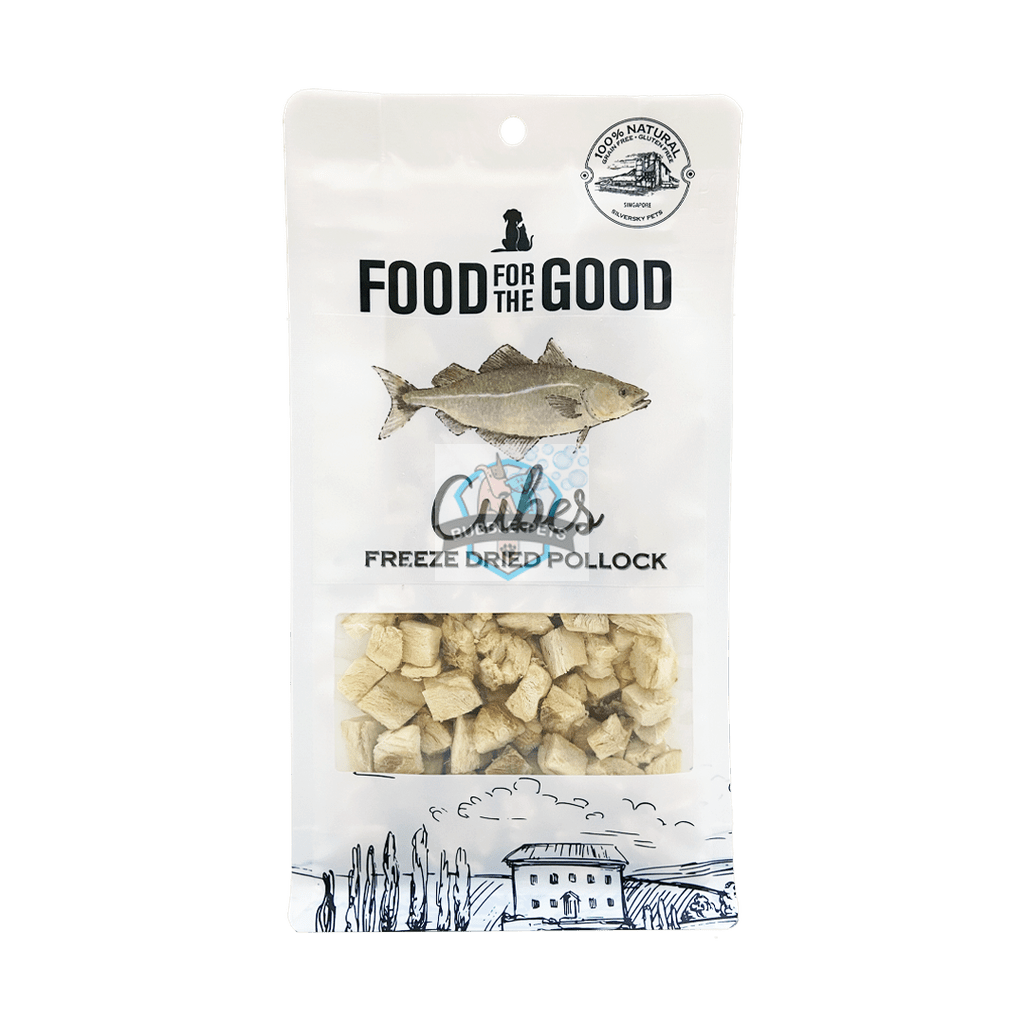 Food For The Good Freeze Dried Pollock Cubes Cat & Dog Treats