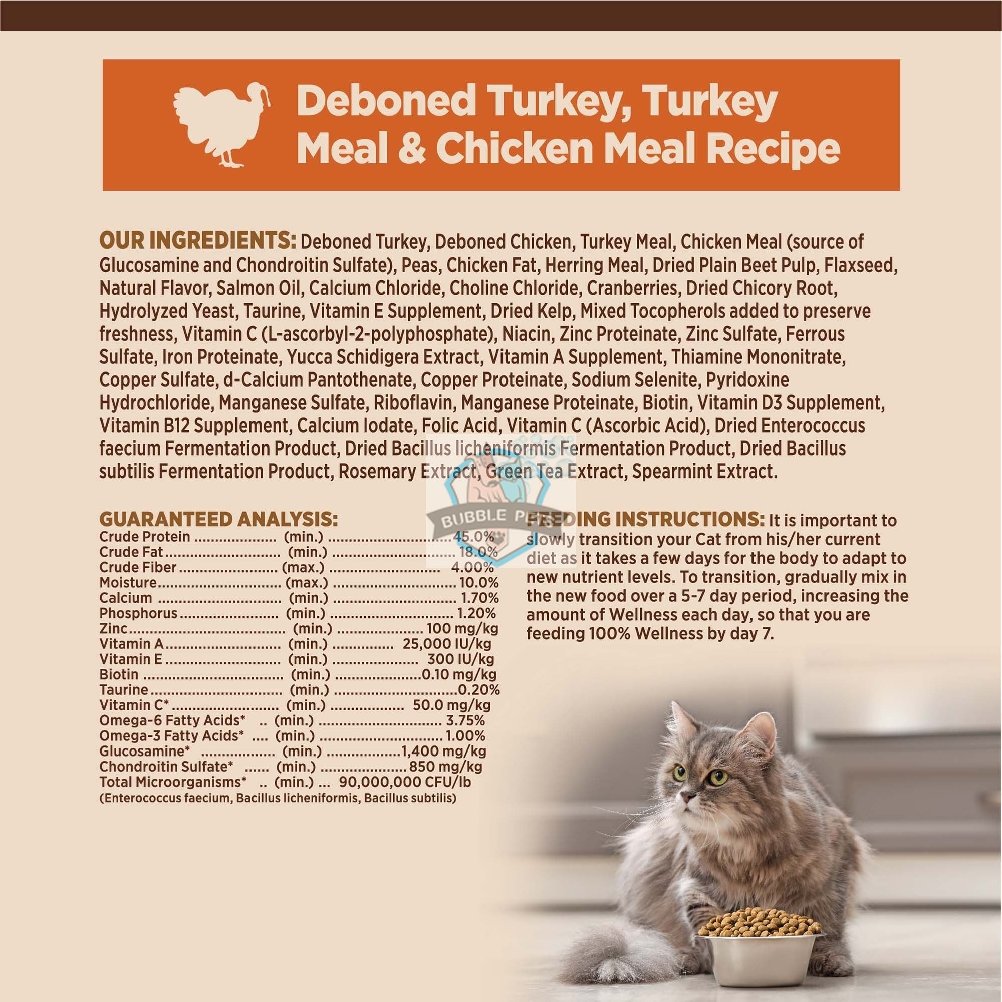 Wellness CORE Original Deboned Turkey, Turkey Meal & Chicken Meal Dry Cat Food