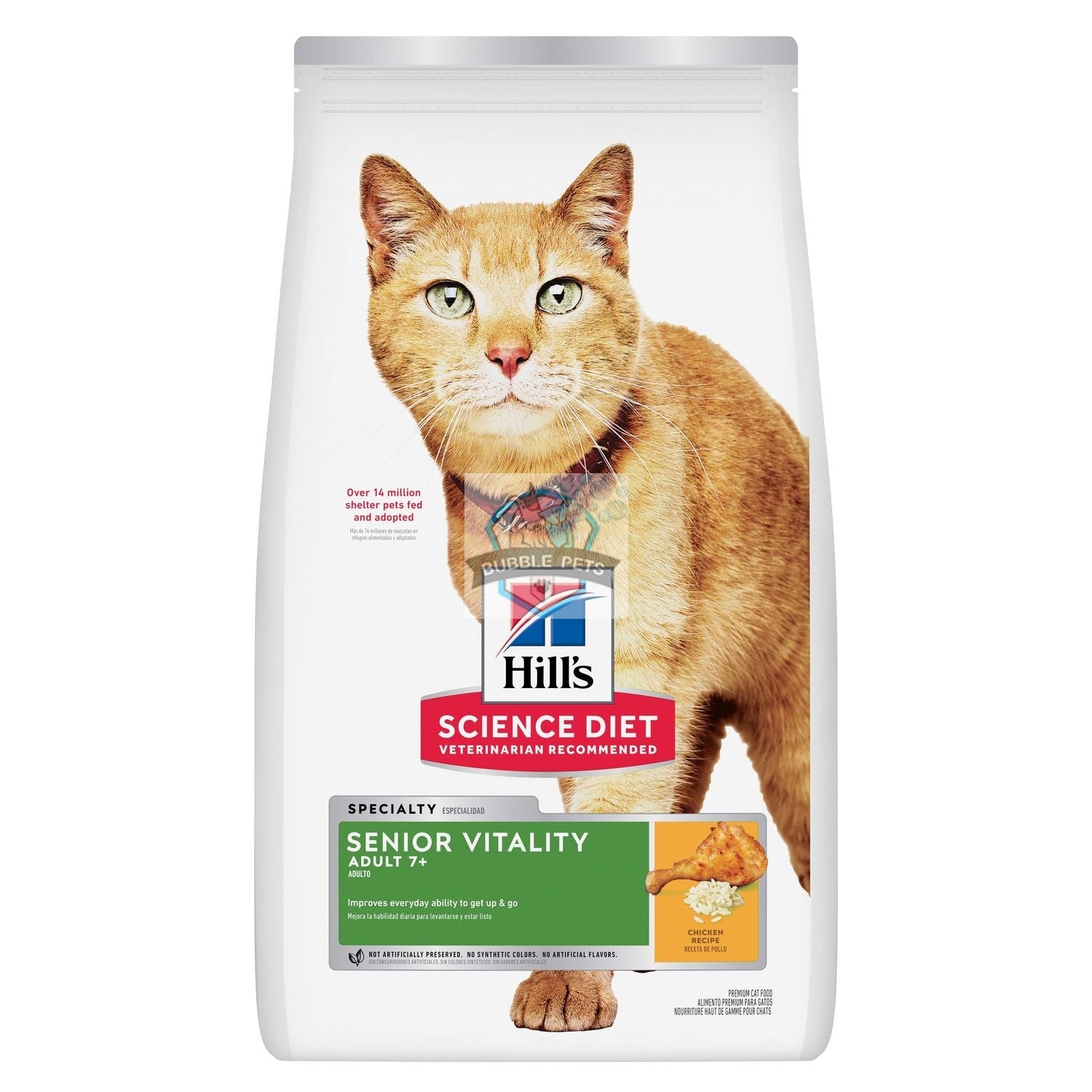 Hill's Science Diet Senior Vitality Adult 7+ Chicken & Rice Recipe Cat Food