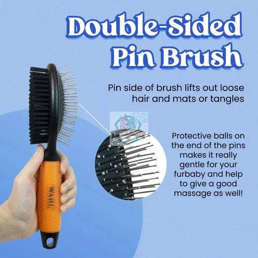 Wahl Double-Sided Pin Dog Brush (Large)