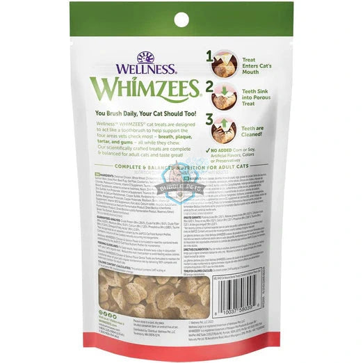 Whimzees Cat Dental Treats (Chicken & Salmon Flavour)