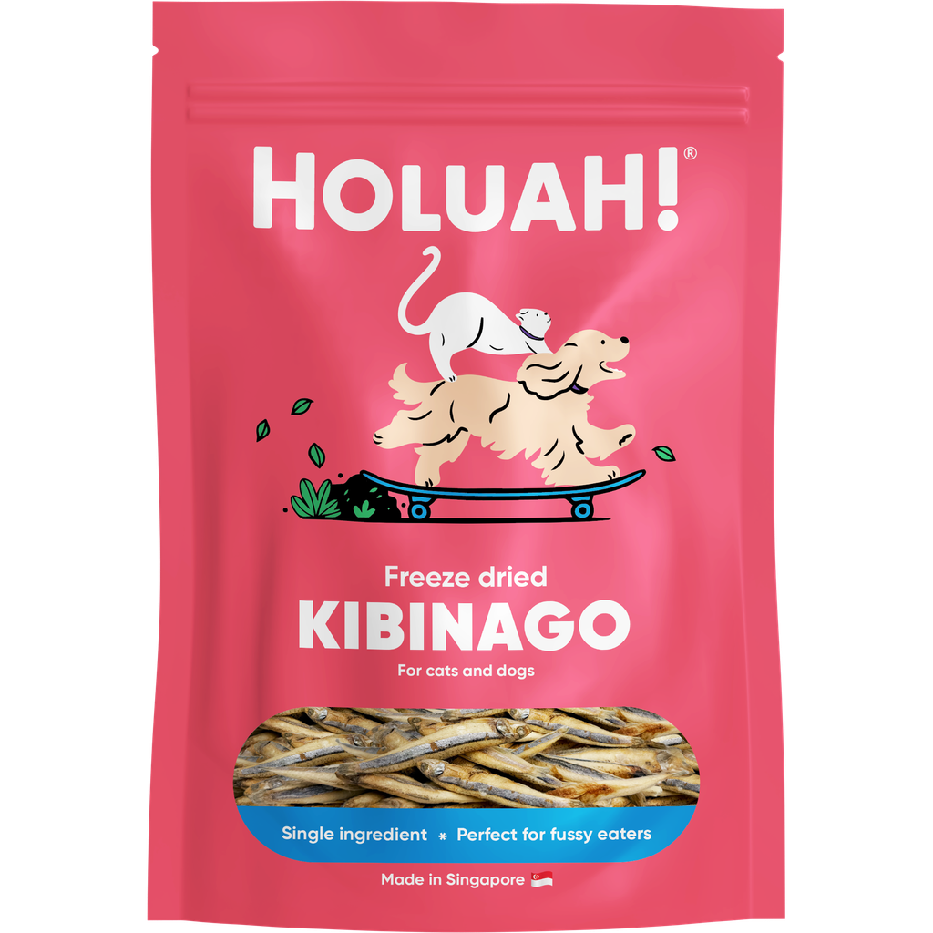 NEW: Holuah! Freeze Dried Kibinago Treats for Cats & Dogs