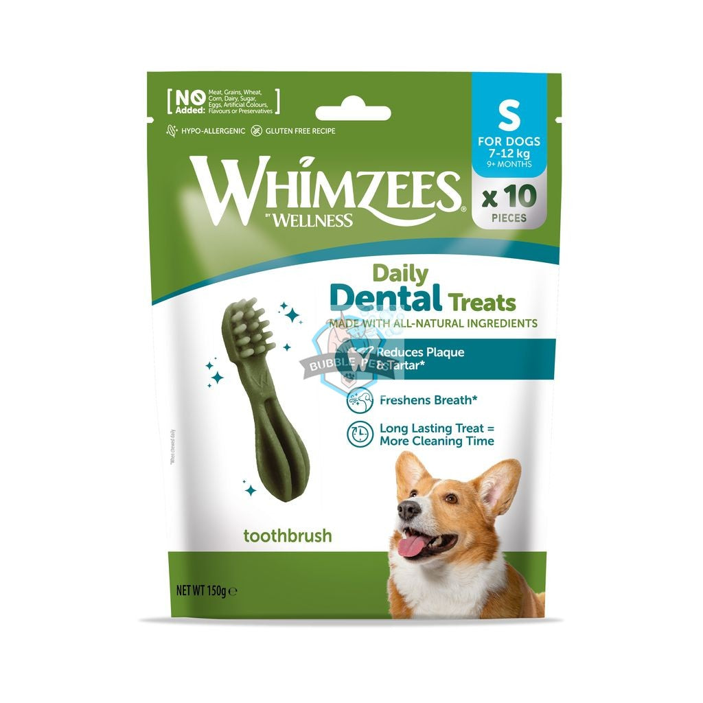 Whimzees Toothbrush Dental Treats for Dogs - Trial Bags size