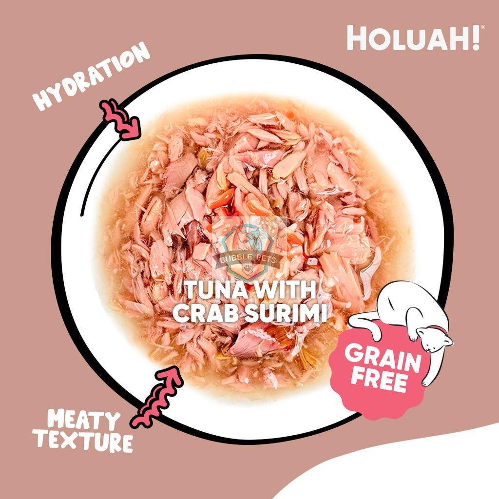 NEW: Holuah! Tuna with Crab Surimi Gravy Canned Cat Food