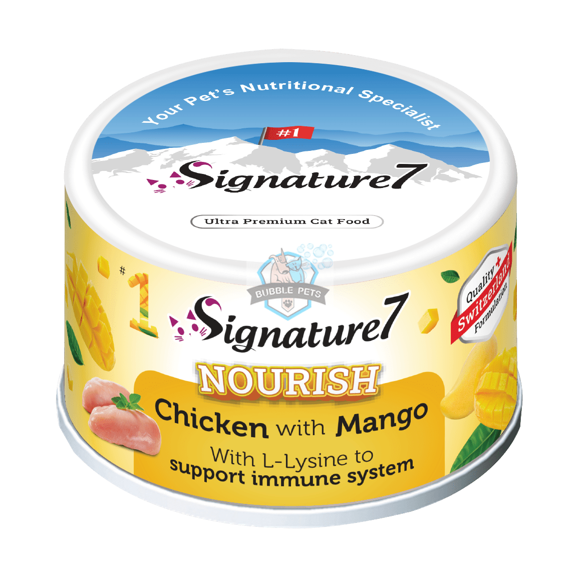 Signature7 Nourish Fruits Cat Canned Food - Chicken with Mango