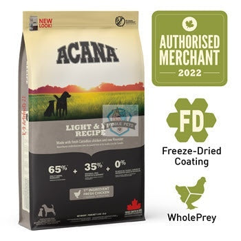PROMO Extra 10% OFF Acana Heritage Freeze Dried Coated Light & Fit Adult Dog Food