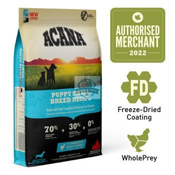 PROMO Extra 10% OFF Acana Heritage Puppy Freeze Dried Coated Small Breed Dog Food