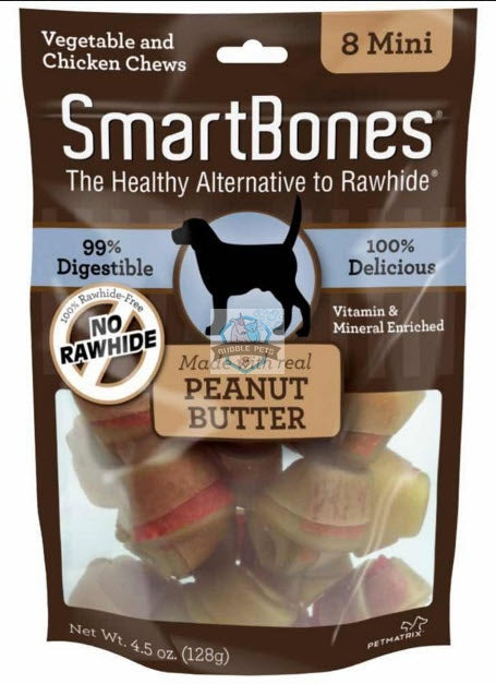SmartBones Rawhide-free Peanut Butter Flavor Mini Dog Chews