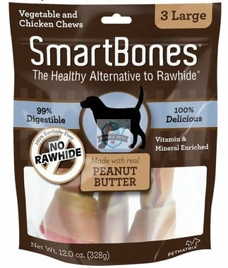 SmartBones Rawhide-free Peanut Butter Flavor Large Dog Chews