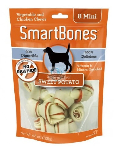 SmartBones Rawhide-free Sweet Potato Flavor Mini Dog Chews