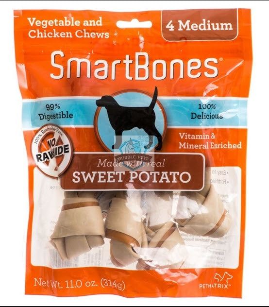 SmartBones Rawhide-free Sweet Potato Flavor Medium Dog Chews