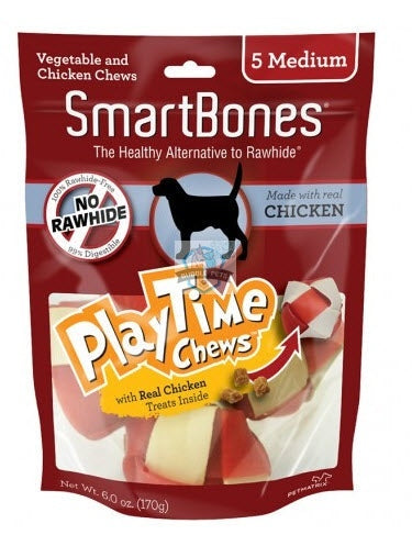 SmartBones PlayTime Chicken Chews Medium Dog Chews — Singapore's Pet ...