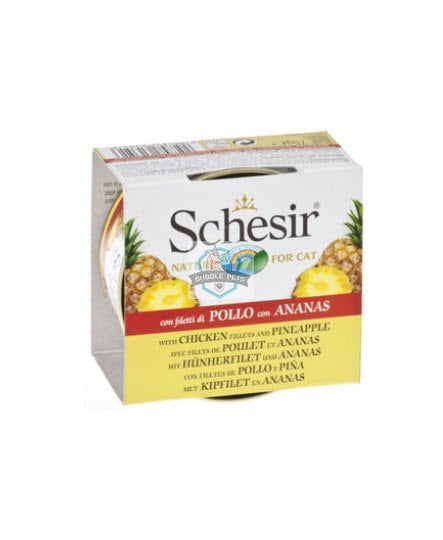 Schesir Chicken Fillet and Pineapple Canned Cat Food