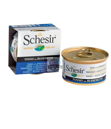 Schesir Tuna with Whitebait in Jelly Canned Cat Food