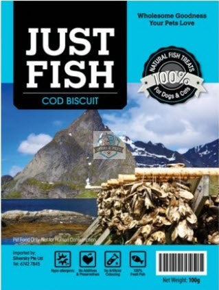 Just Fish Cod Biscuit Dog Cats Pet Treats